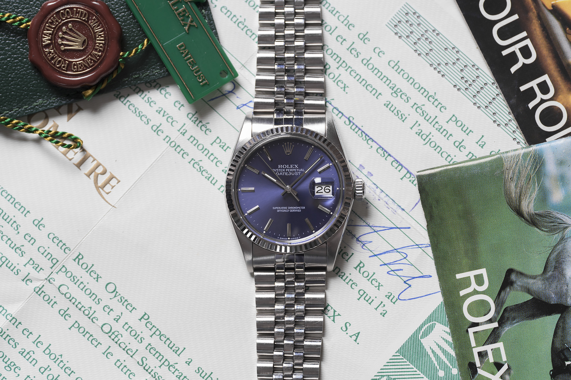 ROLEX DATEJUST BOX & PAPERS